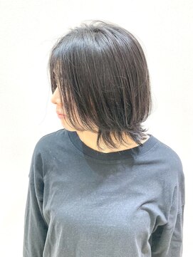 ヘアーライズ 池袋東口店(hair RISE) ショートウルフストカール乾かしっぱなしのスタイル外ハネ