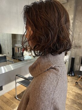 イデア(idea) #切りっぱなしボブパーマ#日比野未奈