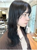 ダークアッシュ、アッシュ、トーンダウン、、20代、黒染め