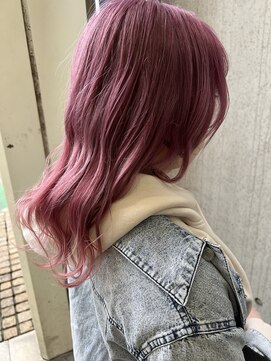 ロア 福岡天神本店(LORE) ハイトーンピンクアッシュ