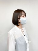 《TOPHAIR 玉島店/ ベリー》シンプルボブ×暗めアッシュベージュ
