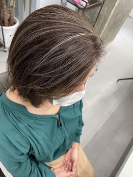 キング 梅田(K!ng) 【梅田】梅田ハイライトカラー梅田白髪ぼかし