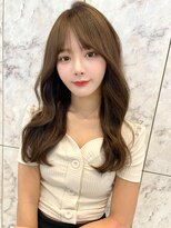 ルームバイシー 新宿(Loom. by Sea)&nbsp;韓国風前髪/シルキーベージュ/グレージュカラー/斜めバング