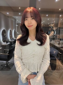 ジーナ セントラル銀座(Zina) ツヤ感カラー*髪質改善*ピンクサファイア【ZinaCENTRAL】