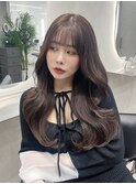 チョコグレージュ×ワンホンヨシンモリヘア【chisato】