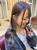 クオリア(Quaria)&nbsp;ダブルカラー/インナーカラー/イヤリングカラー/グレージュ☆