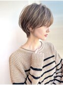 ボブ前髪あり前髪なし面長丸顔/20代/30代/40代/ショート【荒牧】