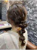 【Lilly新宿】#編みおろしアレンジ#ヘアセット#金箔セット
