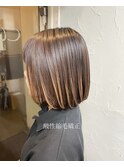 酸性縮毛矯正× ボブ