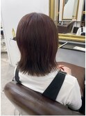 《GRANDLINE友田千栄》ブリーチなしローズブラウンカラー
