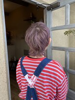 ワンネスヘアーサロン(oneness hair salon)&nbsp;くすみ感のあるラベンダーカラーウルフ