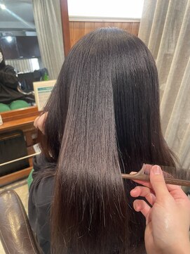 アニュー ヘア アンド ケア(a New hair&care) 20代30代40代ストレートアッシュベージュ髪質改善大人ロング