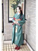 【成人式】ポニーテールヘアピンアレンジ