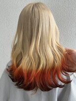 チュラバイアルティナ 海老名(Chula by artina)&nbsp;エンドカラー_エンドカラーオレンジ_毛先カラー