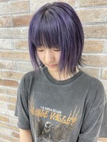 ニューヨークニューヨーク 姫路広畑店(NYNY) ブリーチ20代30代40代50代小顔◎パープル
