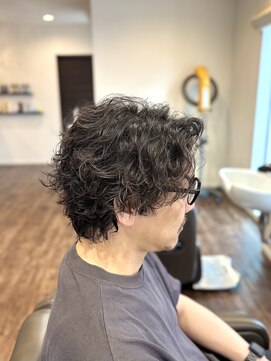 ヘア アンド フェイス リズム グランジパーマ