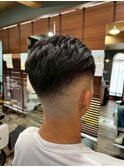 MEN’S HAIR/ブルーブラック/フェザーパーマ/ 柏