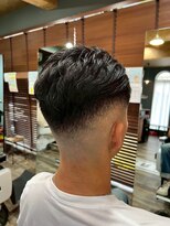 スタンドバーバー 柏(STAND BARBER)&nbsp;MEN’S HAIR/ブルーブラック/フェザーパーマ/ 柏