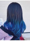 伸びてきたブリーチ部分をカバー！グラデーションカラー