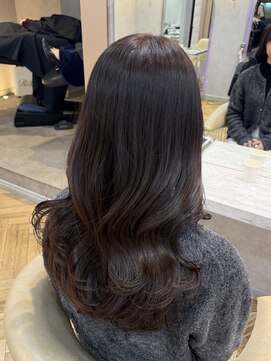 ロンド フィーユ(Lond fille) ミディアムレイヤーカット/レイヤー/顔周り/韓国/髪質改善/銀座