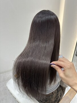 ジーナ 博多筑紫口(Zina) サラ艶髪質改善×暗髪ダークグレージュ！【福田れん】