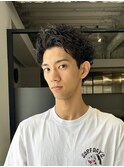 【メンズ】スパイキーショート×ピンパーマ