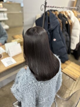 リラクオーレ 三宮 元町(LIRA CUORE) アッシュブラウン×髪質改善縮毛矯正