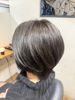 エストヘアーバイ フレンズ 新宿店(est hair by friends)&nbsp;大人ショートボブ/ダークグレージュ