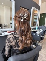 ユラ(YURA) ハーフアップ アレンジ 結婚式 【姫路/姫路駅】