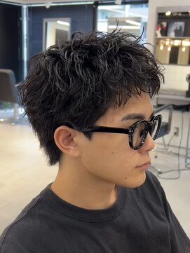 アンサー 渋谷(ANSWER) ルーズショートスパイキーショート短髪ツイストルーズパーマ