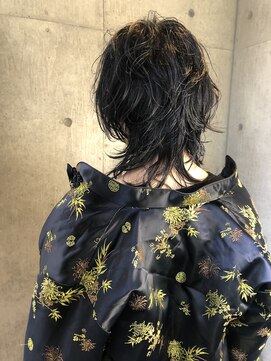 ビビト(bibito) bibitoウルフパーマ　ネオウルフ　外ハネボブ　アッシュブラウン