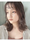 【20/30/40代】ミディアムレイヤー/ふんわり春パーマ