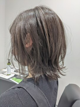 ジエクト 本店(The Ect) エアリーミディ×アッシュハイライト×ミストバング