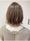 大人気!かるめボブのベージュカラー