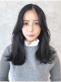 ナチュラルくびれミディ_アースカラーくびれヘア_9053