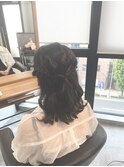 ハーフアップ