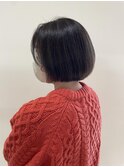 丸みボブ/ハイライトカラー
