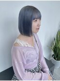 淡めブルーシルバーカラー♪