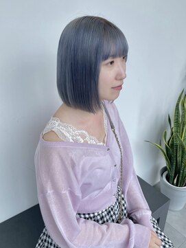ゴウトゥデイシェアサロン 町田店(GO TODAY SHAiRE SALON) 淡めブルーシルバーカラー♪