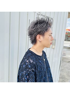 ステイジー(STAYG) シルバースパイキーショートウルフ