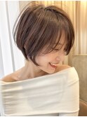 calna by ELMO/ショートボブ/ハンサムショート/丸みショート