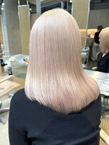 ミルクティーベージュグレージュケアブリーチなしダブルカラー