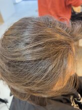 デザインカラー系　【ハイライト バレイヤージュ】 白髪30～50%