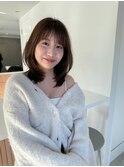 ヘルシー韓国レイヤー　 似合わせ顔周りカット顔まわりレイヤー
