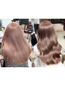 透明感カラー×艶×質感を叶える髪質改善。ケアブリーチや縮毛矯正との相性も抜群◎[表参道/明治神宮前]