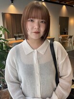 ヨハク 大阪梅田中崎町(yohaku)&nbsp;【MIHO】ボブ×ベージュルーツカラー