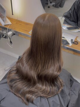 エトバイイオエ(et by ioe) 黒髪/ボブルフ/ネビージュ/小顔/ワンレン/髪質改善/グレージュ