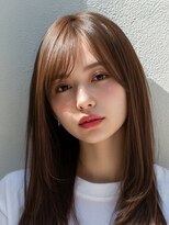 サロンドアイ(salon de i)&nbsp;ナチュラルストレートロング × モカブラウン