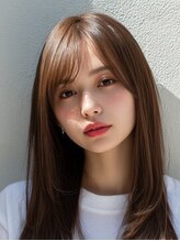 サロンドアイ(salon de i)&nbsp;ナチュラルストレートロング × モカブラウン