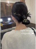 tight arrange×シニヨン